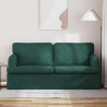 Sofa Ciemna zieleń 142 x 80 x 85 cm tkanina