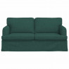 Sofa Ciemna zieleń 142 x 80 x 85 cm tkanina