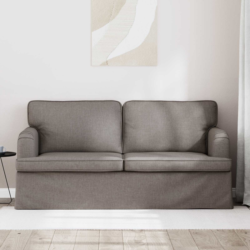 Sofa Ciemnoszary 142 x 80 x 85 cm tkanina