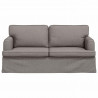 Sofa Ciemnoszary 142 x 80 x 85 cm tkanina