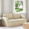 Sofa Kremowy 142 x 80 x 85 cm tkanina