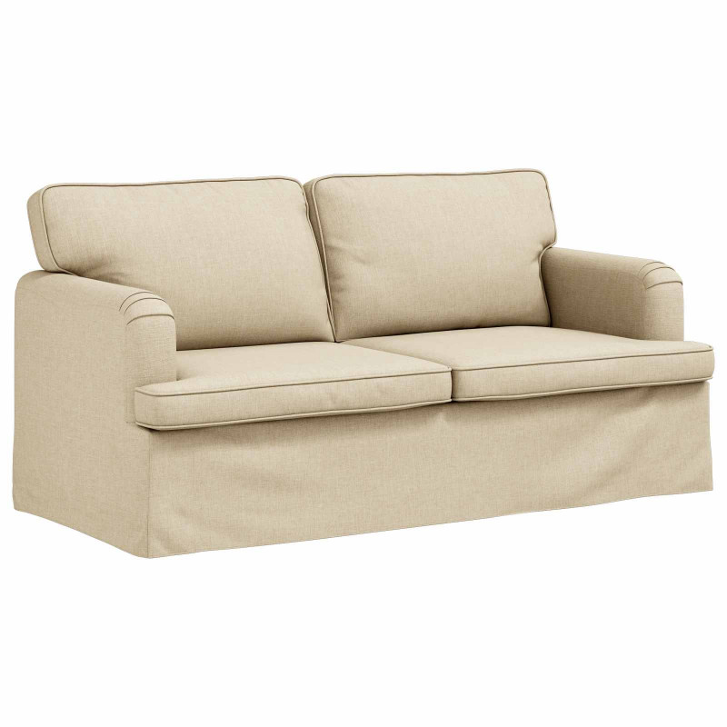 Sofa Kremowy 142 x 80 x 85 cm tkanina