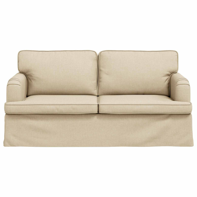 Sofa Kremowy 142 x 80 x 85 cm tkanina