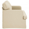 Sofa Kremowy 142 x 80 x 85 cm tkanina