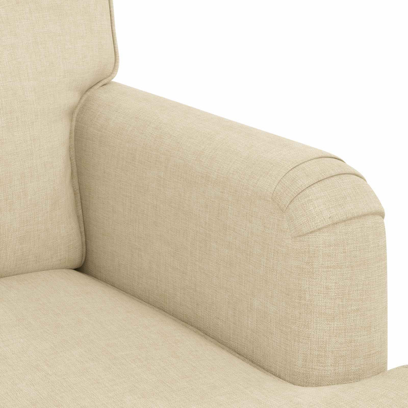 Sofa Kremowy 142 x 80 x 85 cm tkanina