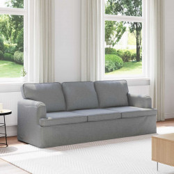 Sofa Jasnoszary 201 x 80 x 85 cm tkanina