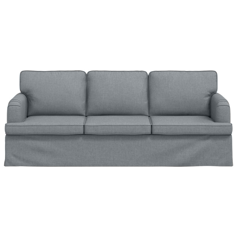 Sofa Jasnoszary 201 x 80 x 85 cm tkanina