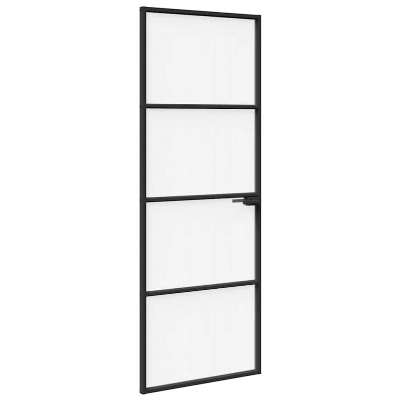 Drzwi domowe 76 x 201,5 x 3,5 cm Aluminium i szkło hartowane