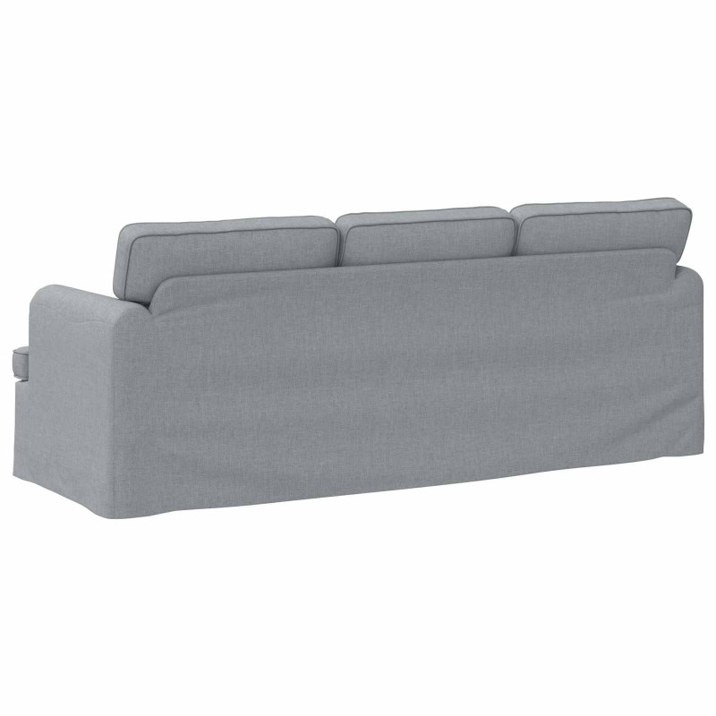 Sofa Jasnoszary 201 x 80 x 85 cm tkanina