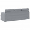 Sofa Jasnoszary 201 x 80 x 85 cm tkanina