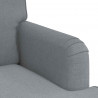 Sofa Jasnoszary 201 x 80 x 85 cm tkanina