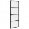 Drzwi domowe 76 x 201,5 x 3,5 cm Aluminium i szkło hartowane
