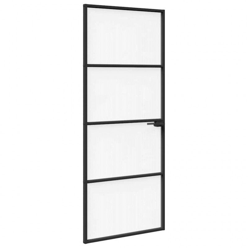 Drzwi domowe 83 x 201,5 x 3,5 cm Aluminium i szkło hartowane