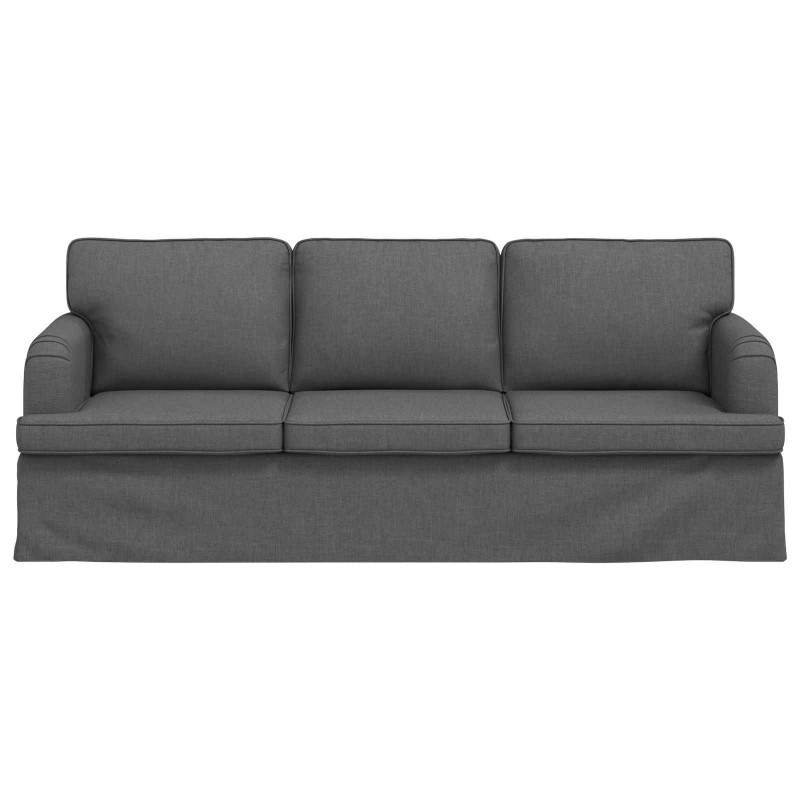 Sofa Ciemnoszary 201 x 80 x 85 cm tkanina