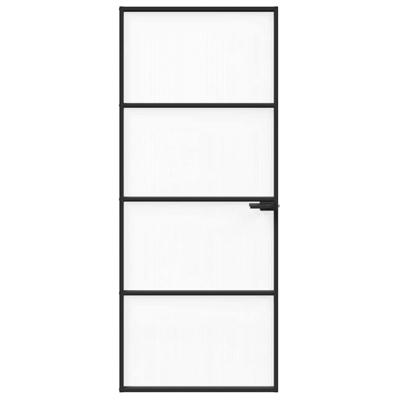 Drzwi domowe 83 x 201,5 x 3,5 cm Aluminium i szkło hartowane