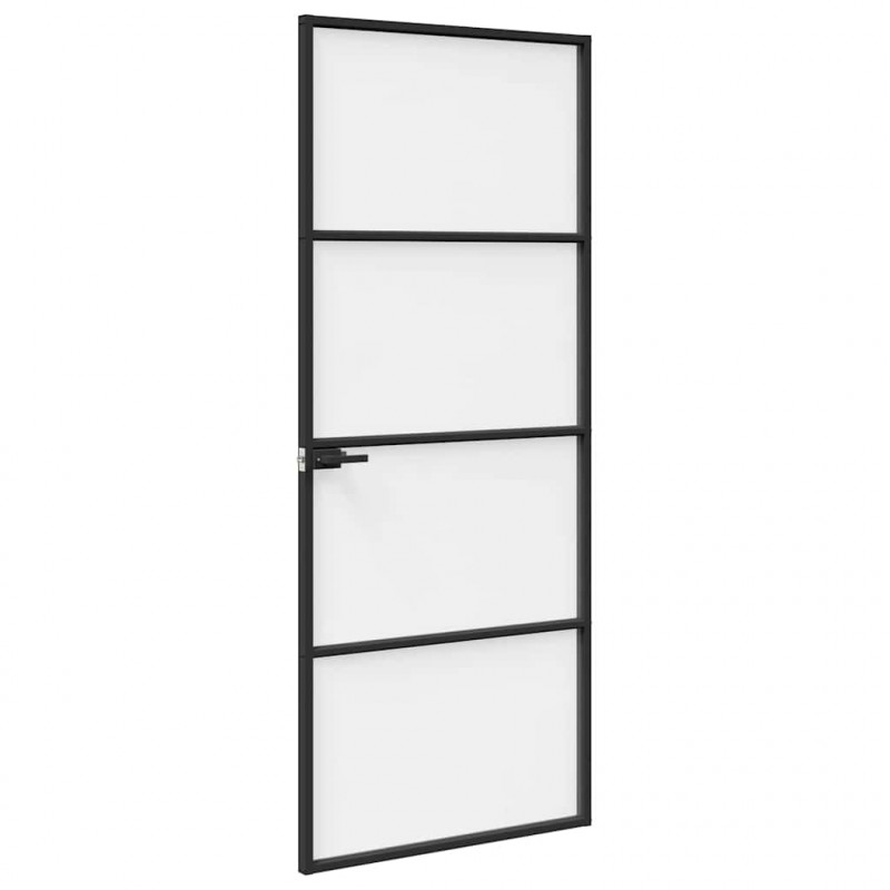 Drzwi domowe 83 x 201,5 x 3,5 cm Aluminium i szkło hartowane