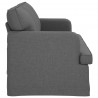 Sofa Ciemnoszary 201 x 80 x 85 cm tkanina