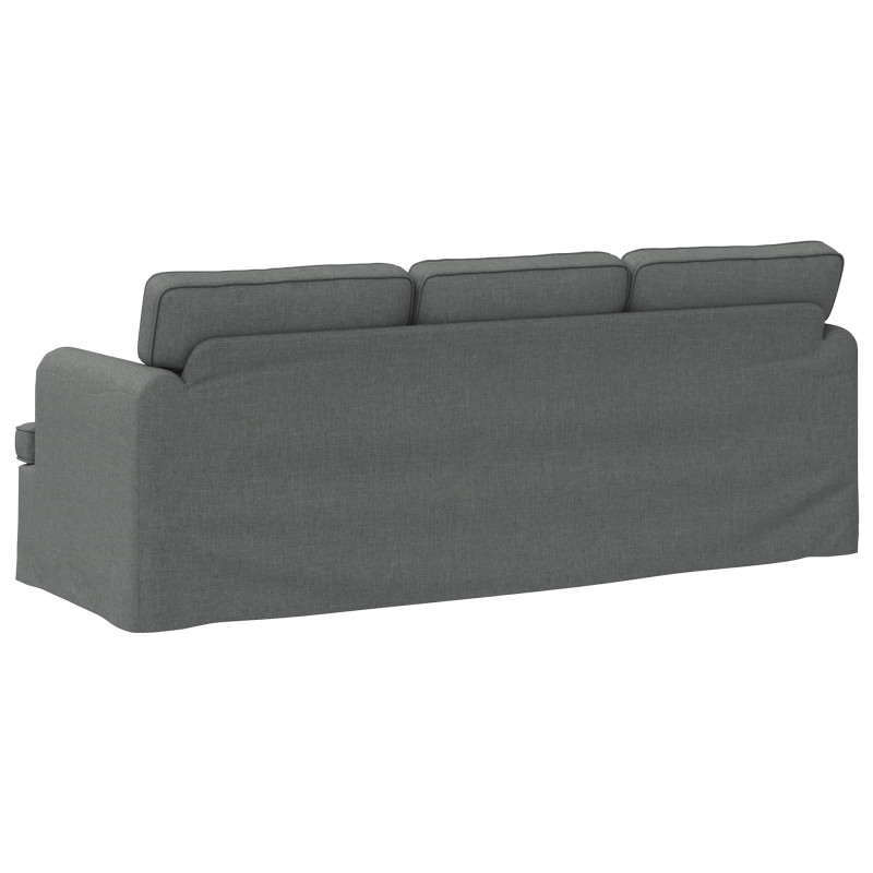Sofa Ciemnoszary 201 x 80 x 85 cm tkanina