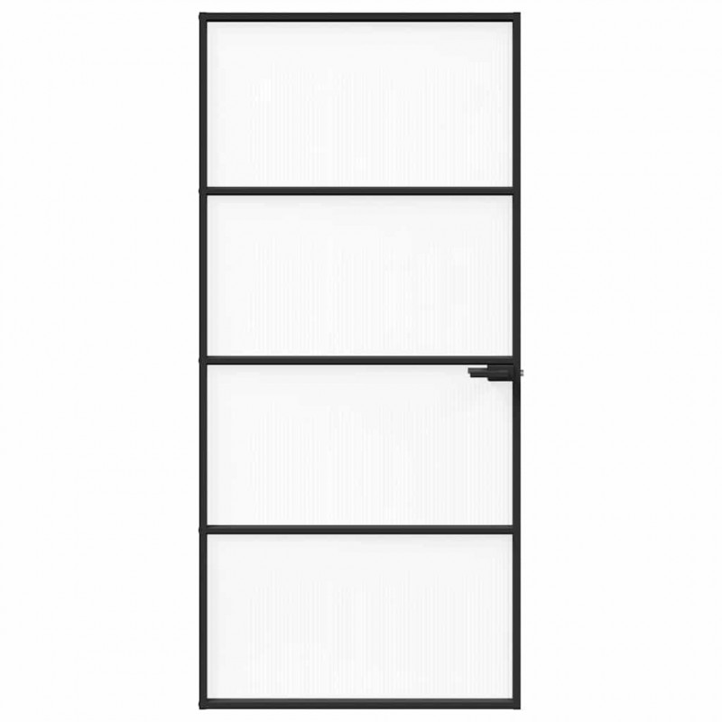 Drzwi domowe 93 x 201,5 x 3,5 cm Aluminium i szkło hartowane