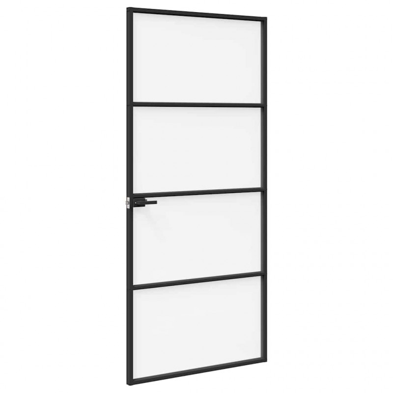 Drzwi domowe 93 x 201,5 x 3,5 cm Aluminium i szkło hartowane
