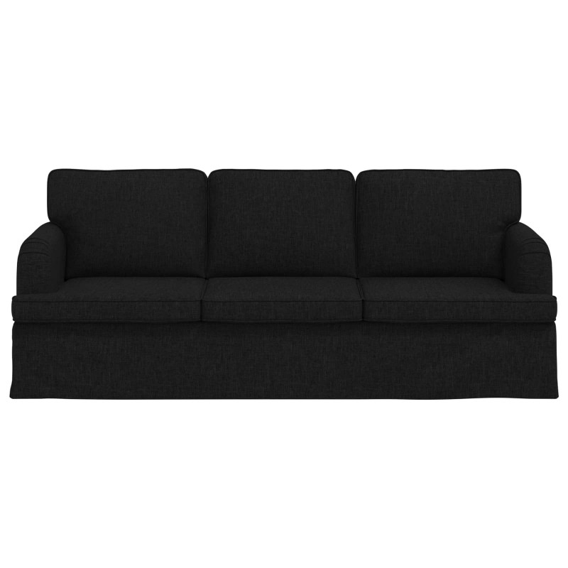 Sofa Czarny 201 x 80 x 85 cm tkanina