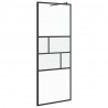 Ściana prysznicowa typu walk-in Czarny 80 x 195 x 0.5 cm