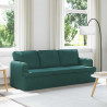 Sofa Ciemna zieleń 201 x 80 x 85 cm tkanina