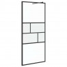 Ściana prysznicowa typu walk-in Czarny 80 x 195 x 0.5 cm