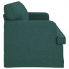 Sofa Ciemna zieleń 201 x 80 x 85 cm tkanina