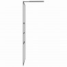 Ściana prysznicowa typu walk-in Czarny 80 x 195 x 0.5 cm