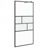 Ściana prysznicowa typu walk-in Czarny 80 x 195 x 0.5 cm
