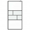 Ściana prysznicowa typu walk-in Czarny 80 x 195 x 0.5 cm