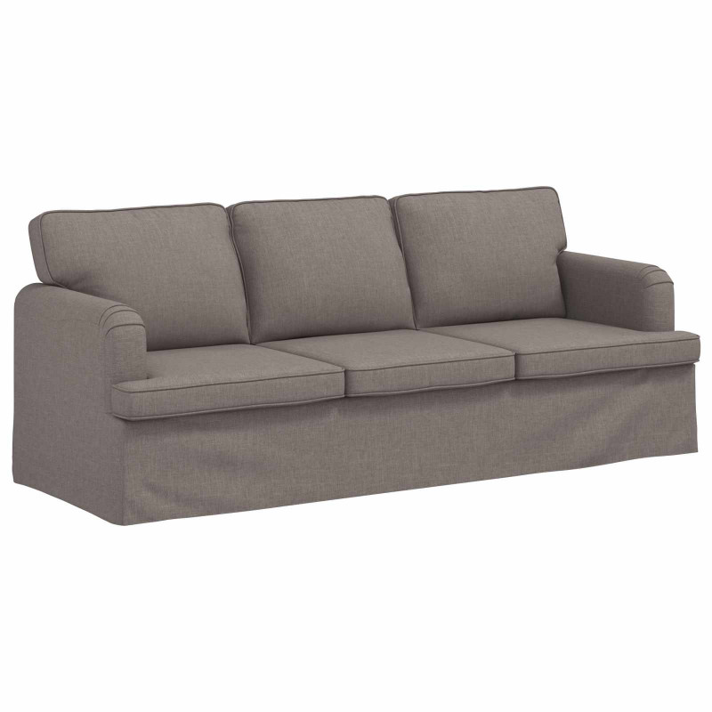 Sofa Ciemnoszary 201 x 80 x 85 cm tkanina