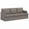 Sofa Ciemnoszary 201 x 80 x 85 cm tkanina