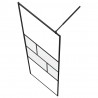 Ściana prysznicowa typu walk-in Czarny 80 x 195 x 0.5 cm
