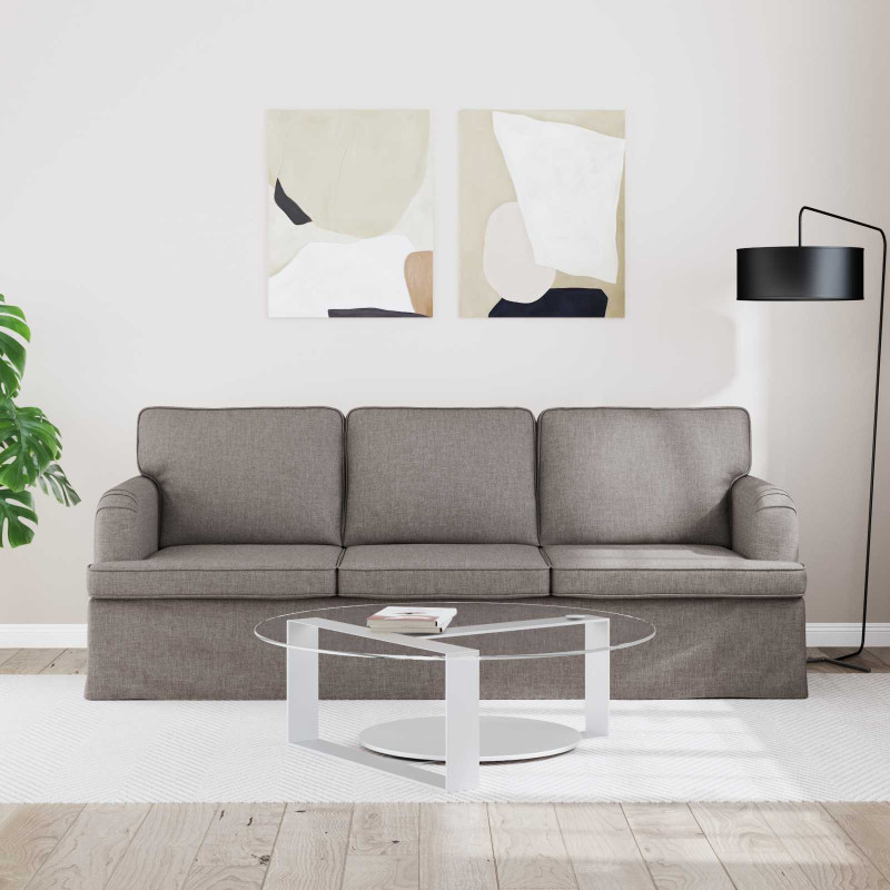 Sofa Ciemnoszary 201 x 80 x 85 cm tkanina