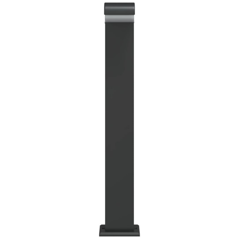Zewnętrzne lampy stojące, 3 szt., czarne, 80 cm, aluminium