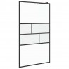 Ściana prysznicowa typu walk-in Czarny 80 x 195 x 0.5 cm