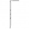 Ściana prysznicowa typu walk-in Czarny 80 x 195 x 0.5 cm