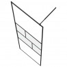Ściana prysznicowa typu walk-in Czarny 80 x 195 x 0.5 cm