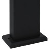 Zewnętrzne lampy stojące, 3 szt., czarne, 80 cm, aluminium