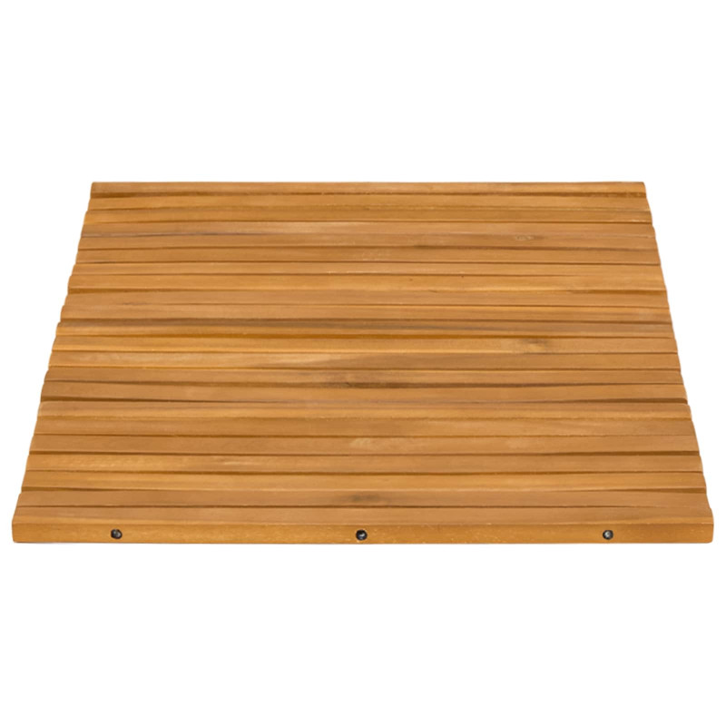 Mata do kąpieli Brązowy 60 x 40 cm Lite Drewno Akacji