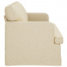 Sofa Kremowy 201 x 80 x 85 cm tkanina