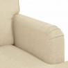 Sofa Kremowy 201 x 80 x 85 cm tkanina
