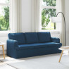 Sofa Niebieski 201 x 80 x 85 cm tkanina