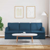 Sofa Niebieski 201 x 80 x 85 cm tkanina