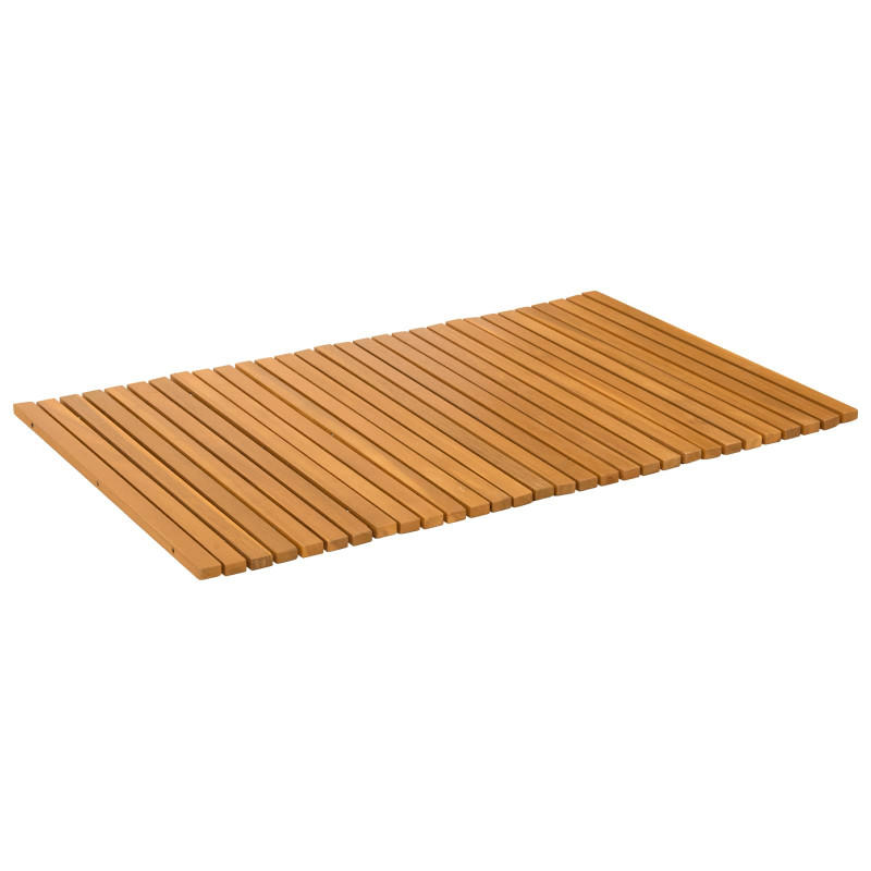 Mata do kąpieli Brązowy 80 x 50 cm Lite Drewno Akacji
