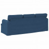 Sofa Niebieski 201 x 80 x 85 cm tkanina
