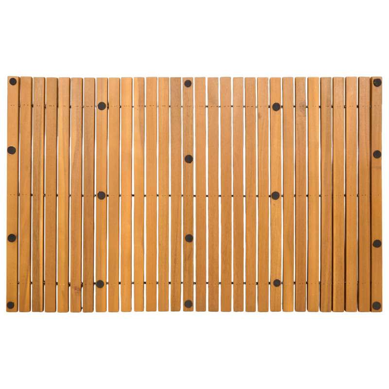 Mata do kąpieli Brązowy 80 x 50 cm Lite Drewno Akacji