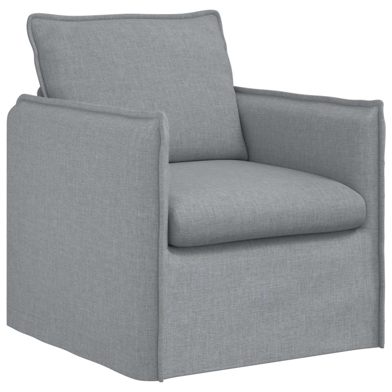 Sofa Jasnoszary 195 x 82 x 85 cm tkanina